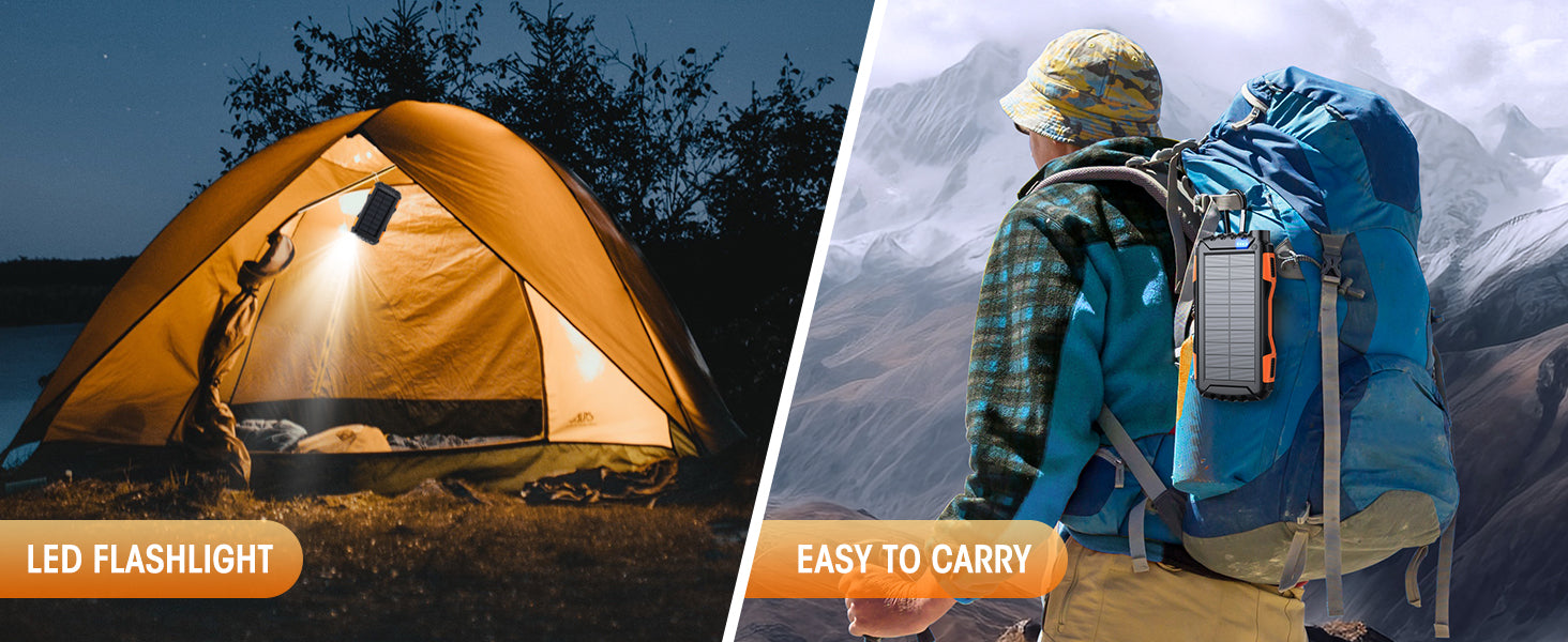 Chargeur Téléphone Solaire 20.000mAh IP67